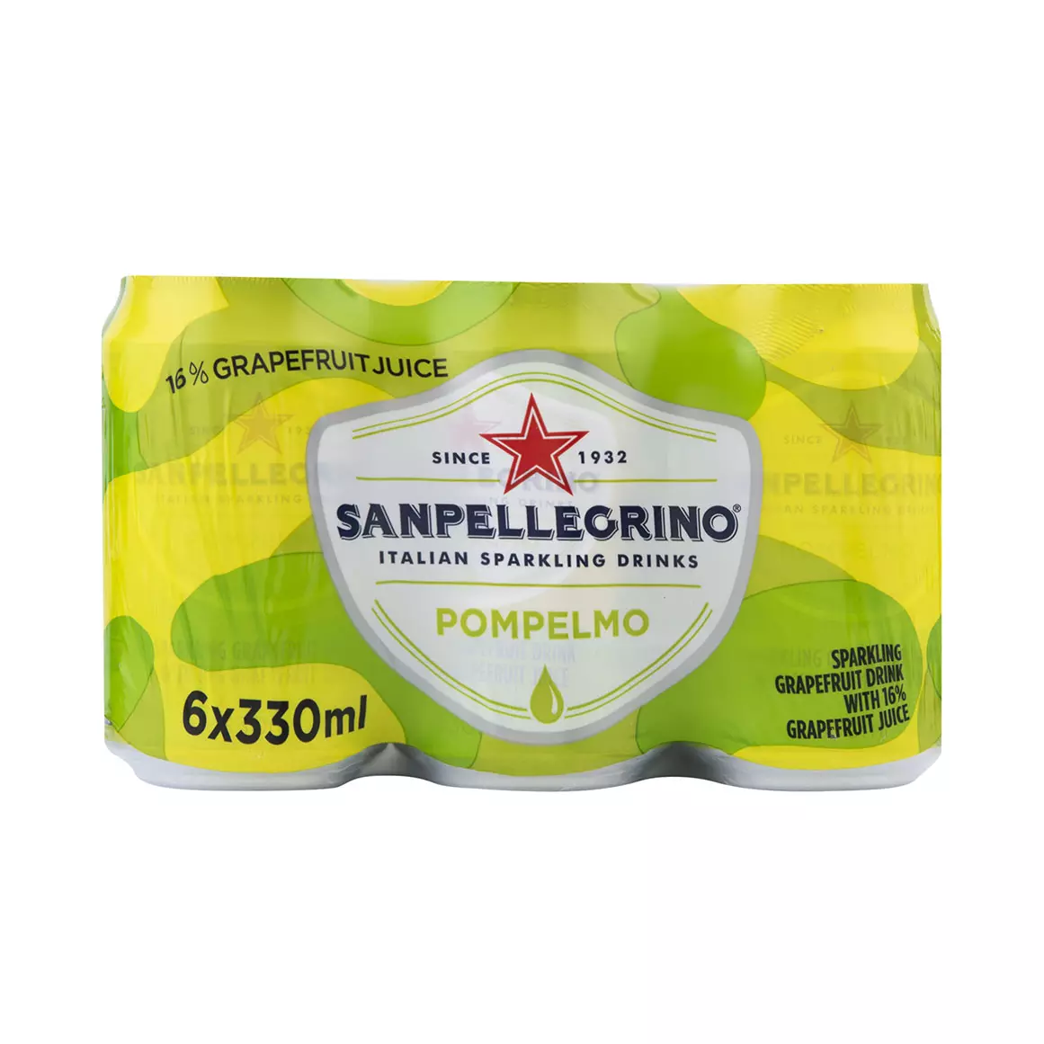 Sanpellegrino Pompelmo Sparkling Grapefruit Drink 6x330ml Sanpellegrino Pompelmo Sparkling Grapefruit Drink 6x330ml