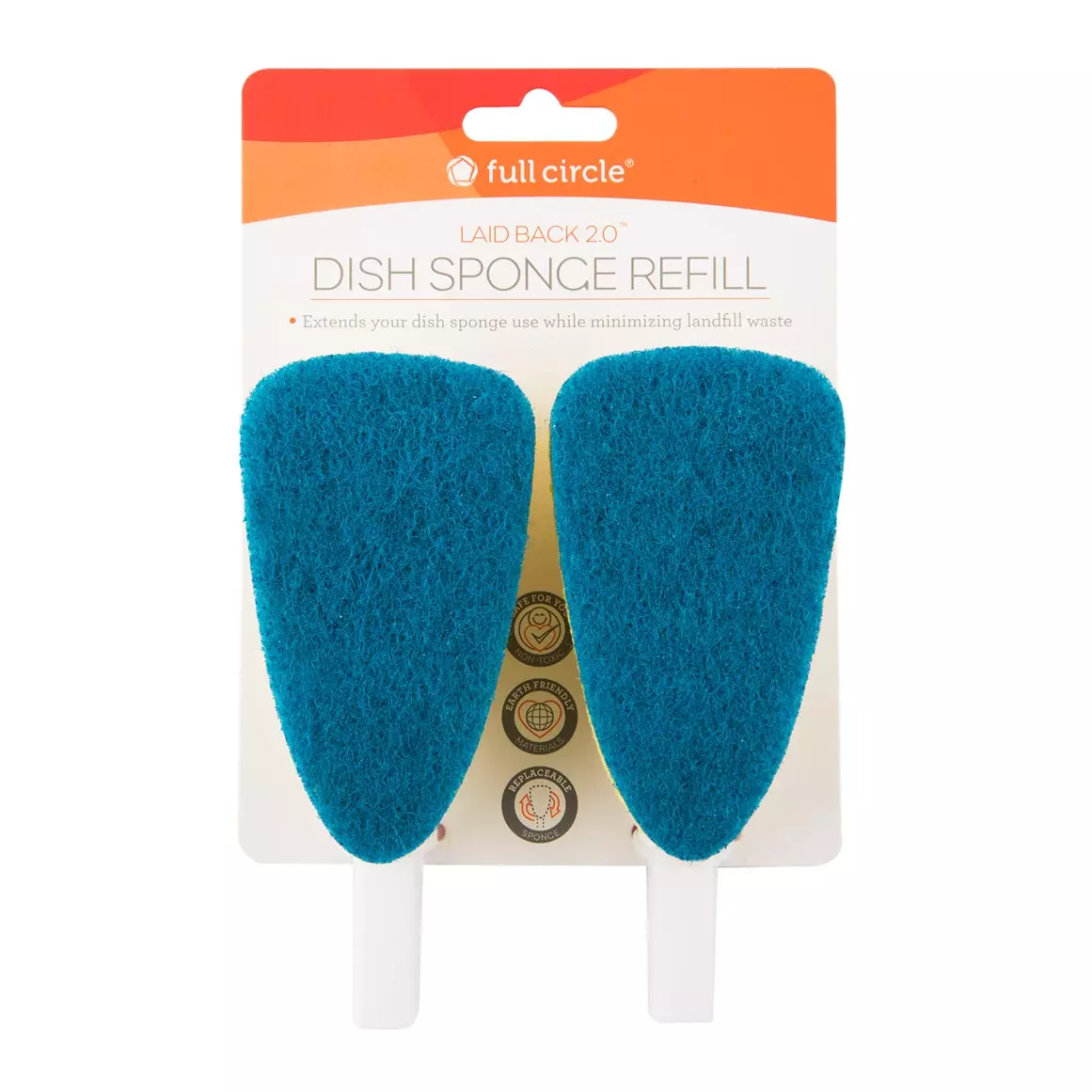 Full Circle Laid Back 2.0 Replaceable Dish Sponge Refills 2pk Full Circle Laid Back 2.0 Replaceable Dish Sponge Refills 2pk