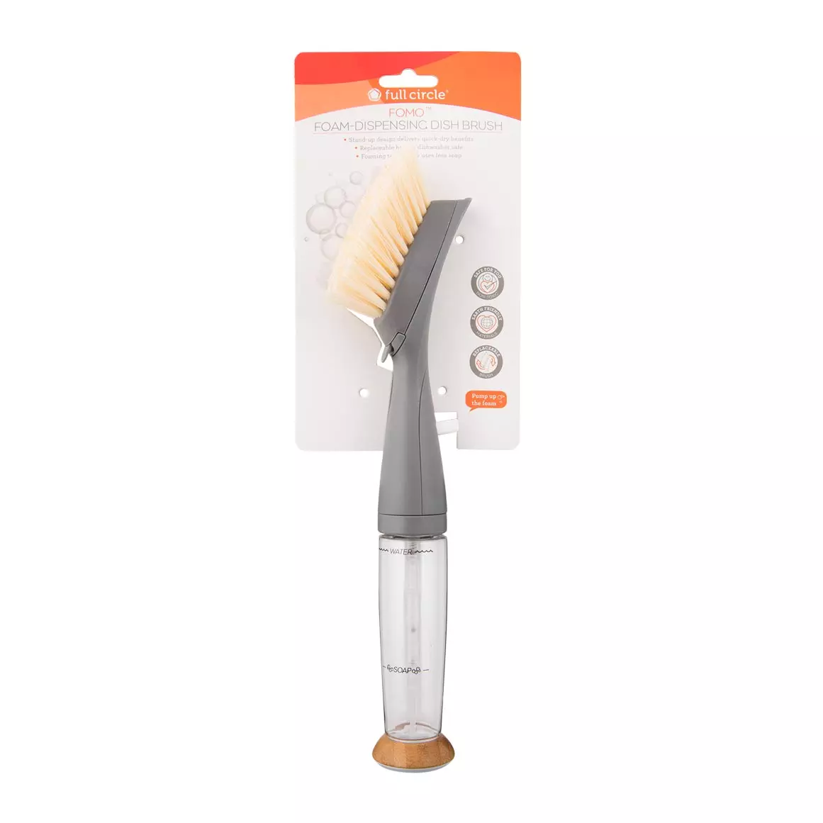 Full Circle Fomo Foam-Dispensing Dish Brush Full Circle Fomo Foam-Dispensing Dish Brush