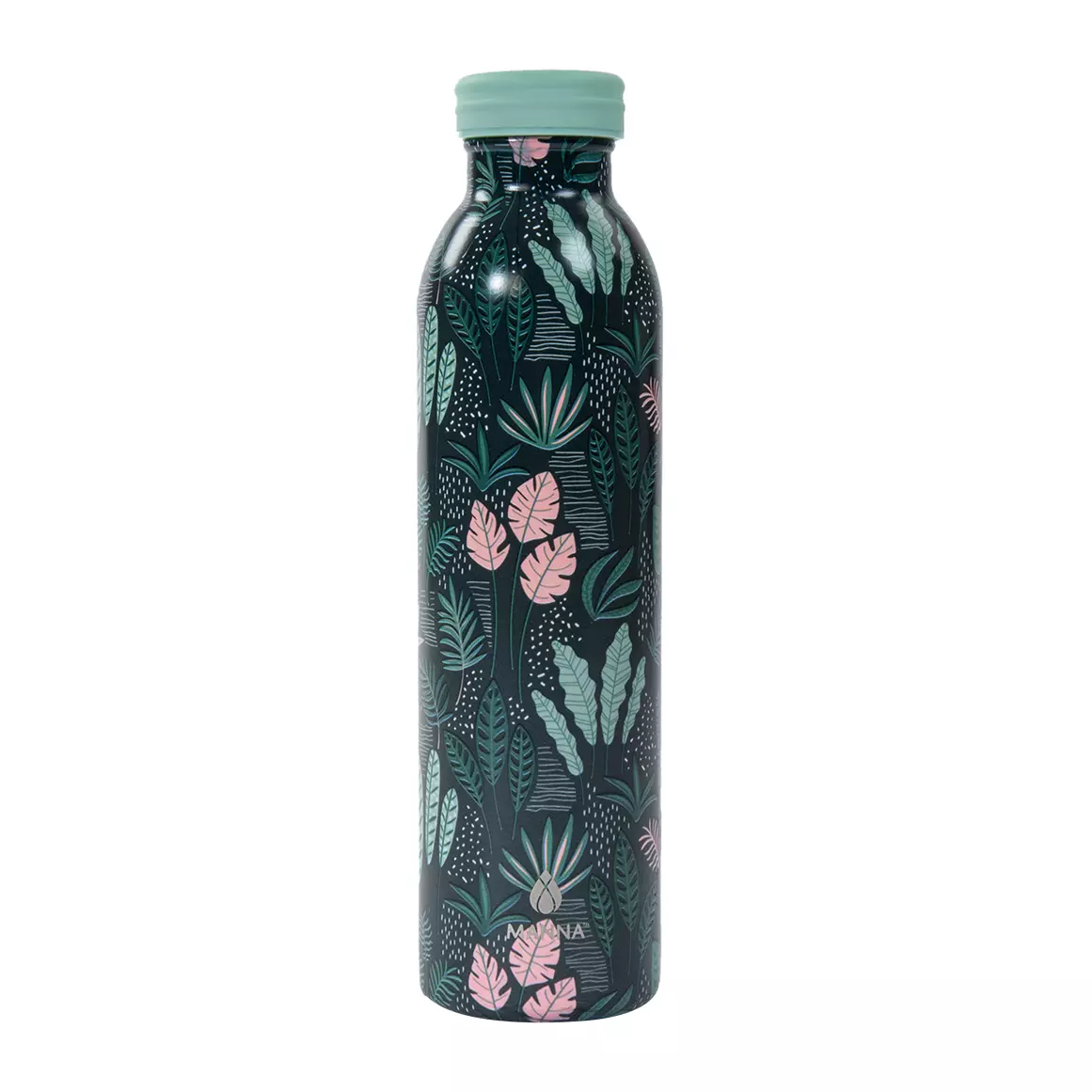 Manna Green Tropicals Design Retro Bottle 590ml Manna Green Tropicals Design Retro Bottle 590ml