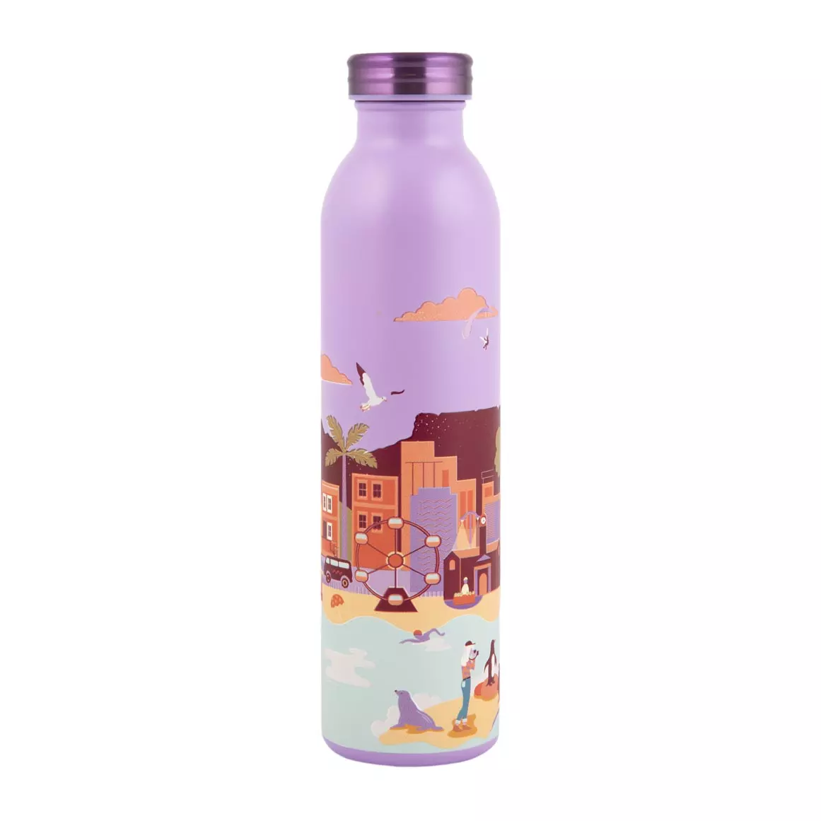 Manna Retro Cape Town Design Stainless Steel Bottle 590ml Manna Retro Cape Town Design Stainless Steel Bottle 590ml