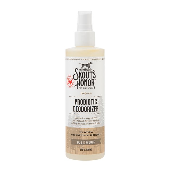 Skout's Honor Dog of the Woods Probiotic Deodorizer Spray 236ml Skout's Honor Dog of the Woods Probiotic Deodorizer Spray 236ml