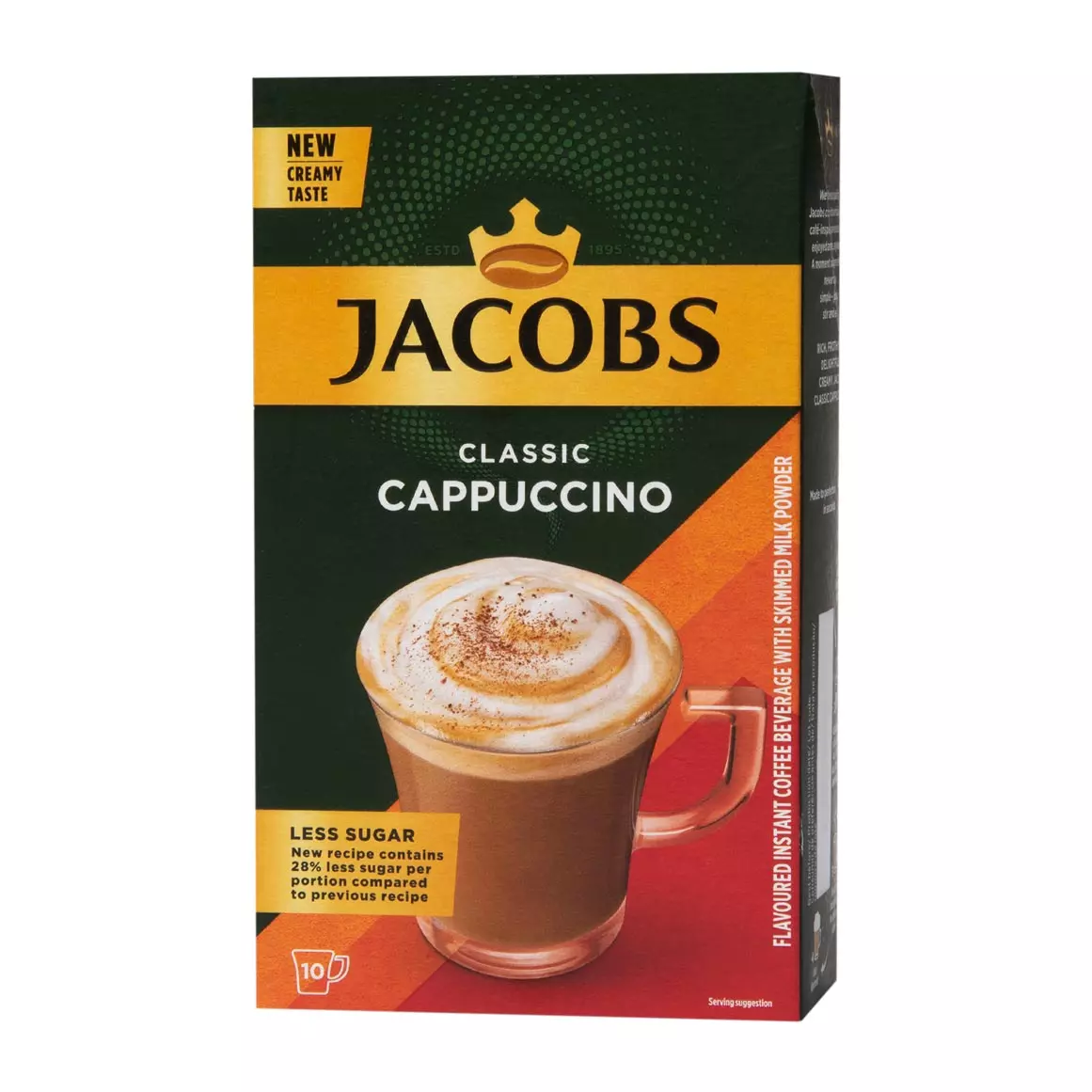 Jacobs Classic Cappuccino Sachets 10x14.8g