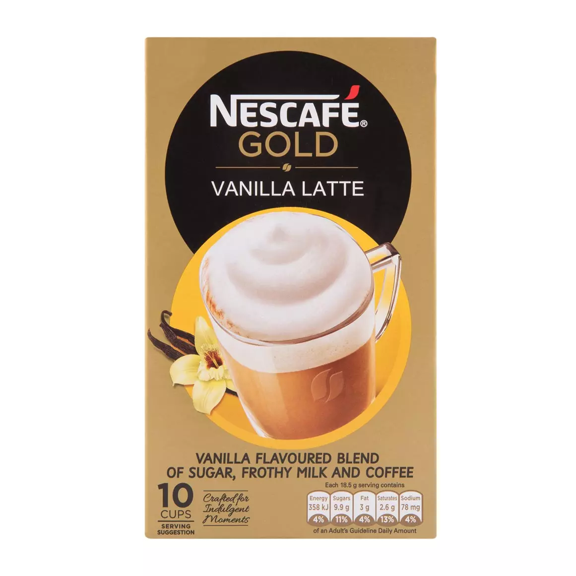Nescafé Gold Vanilla Latté Sachets 10x18.5g Nescafé Gold Vanilla Latté Sachets 10x18.5g