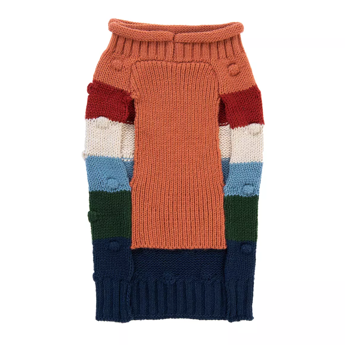 Pup Crew Multicoloured Chunky Bobble Striped Sweater Small