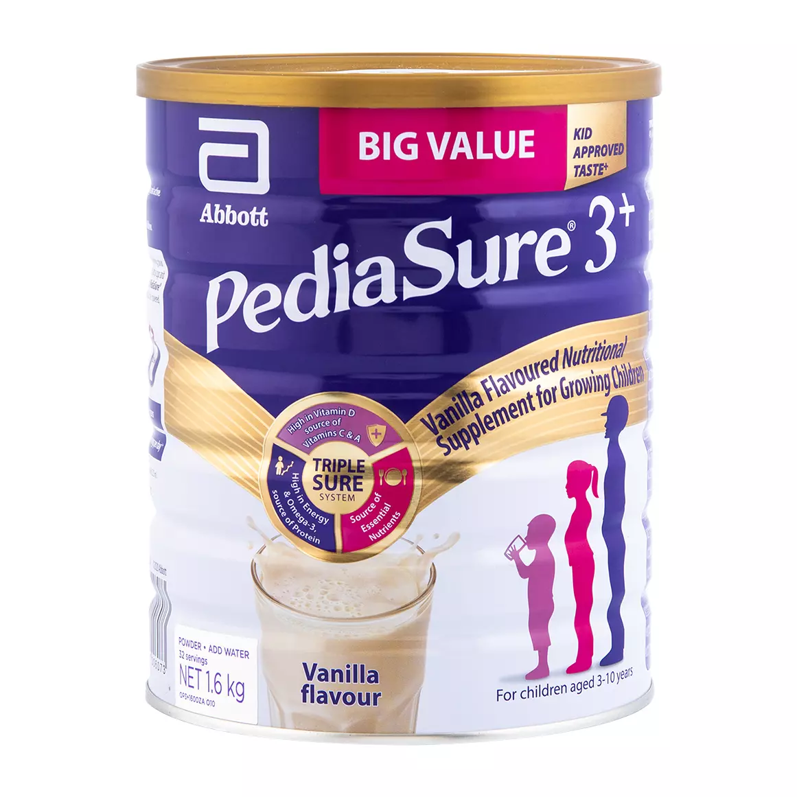 PediaSure 3+ Vanilla Nutritional Supplement (Ages 3-10 yrs) 1.6kg PediaSure 3+ Vanilla Nutritional Supplement (Ages 3-10 yrs) 1.6kg
